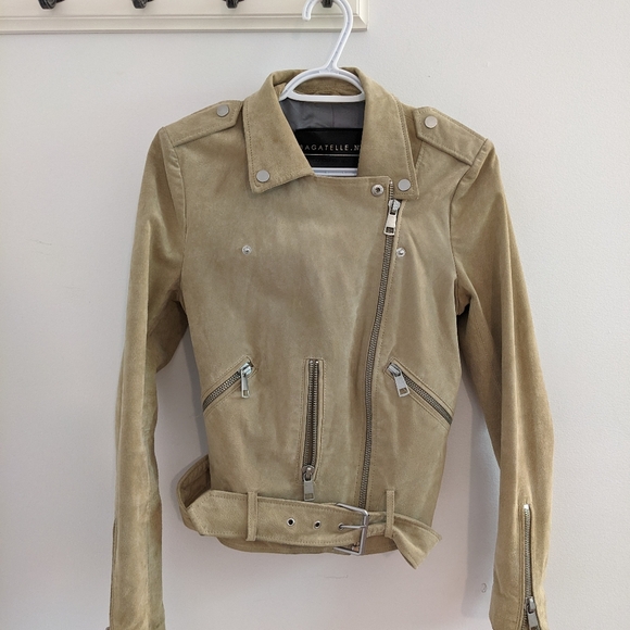 Bagatelle NYC Suede Moto Jacket - Size Small - Picture 2 of 12